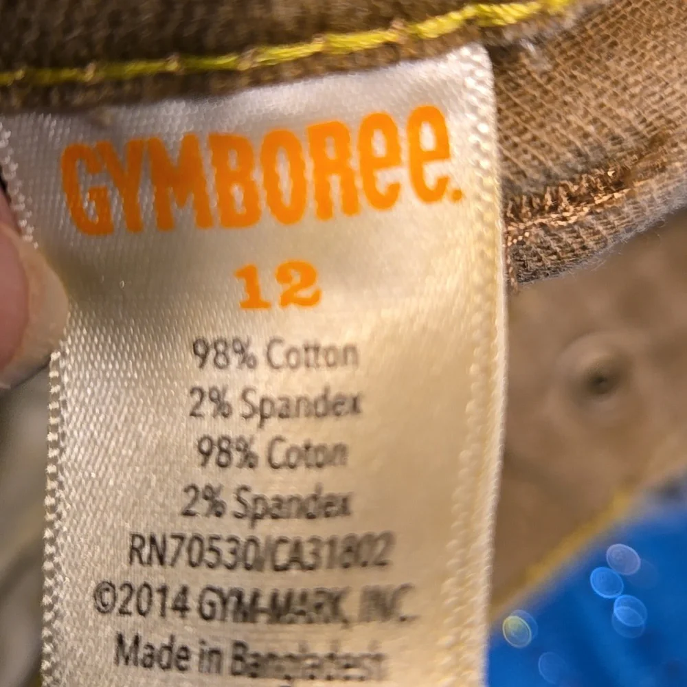 Gymboree Boys Tan Skinny Jeans Sz 12